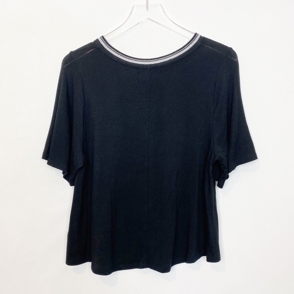 Velvet Graham Spencer Black Knit Swing Top Metalli - Picture 2 of 8